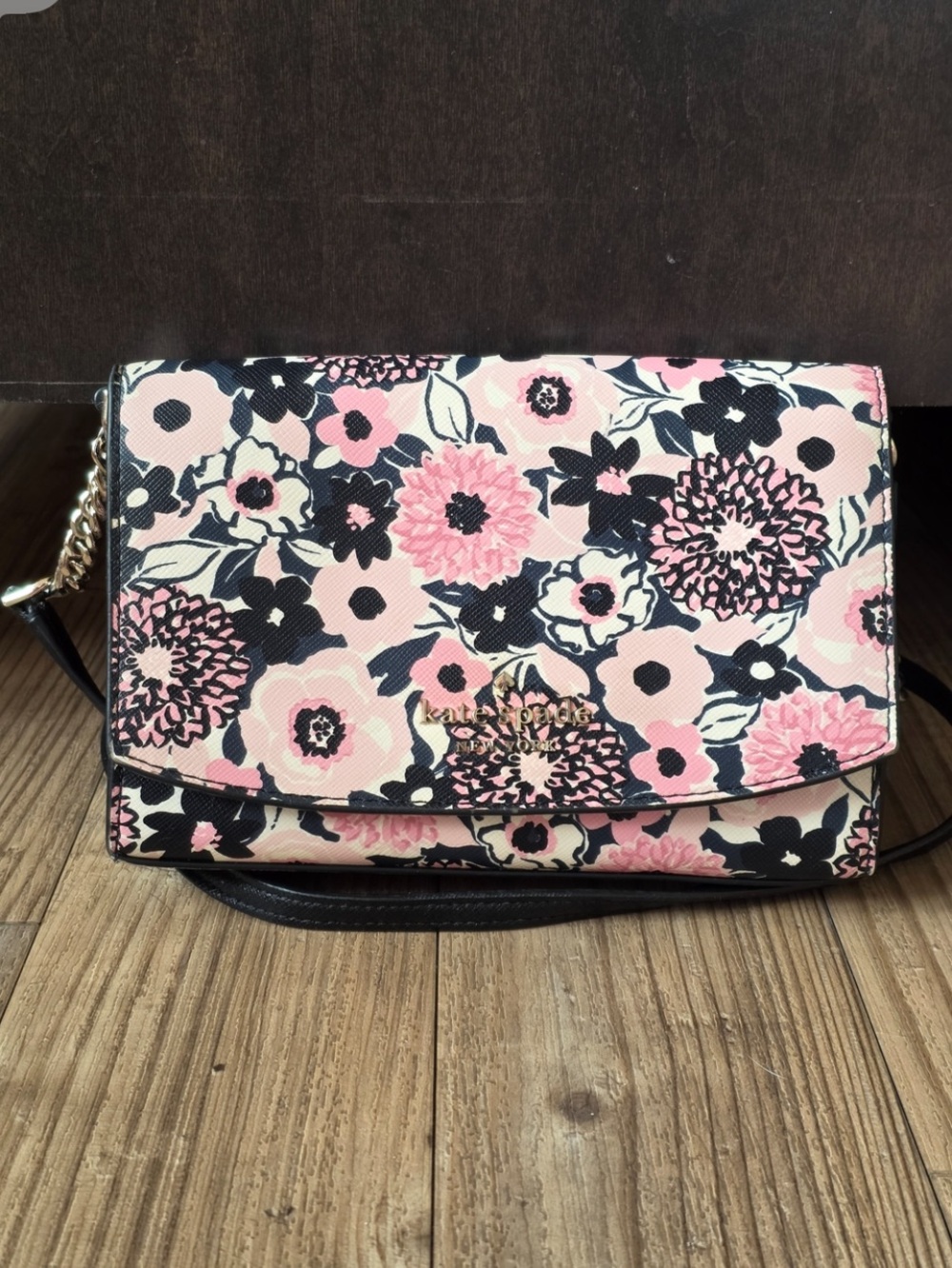 Kate Spade Pink Floral Crossbody Bag NWOT